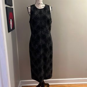 Banana republic midi wool dress